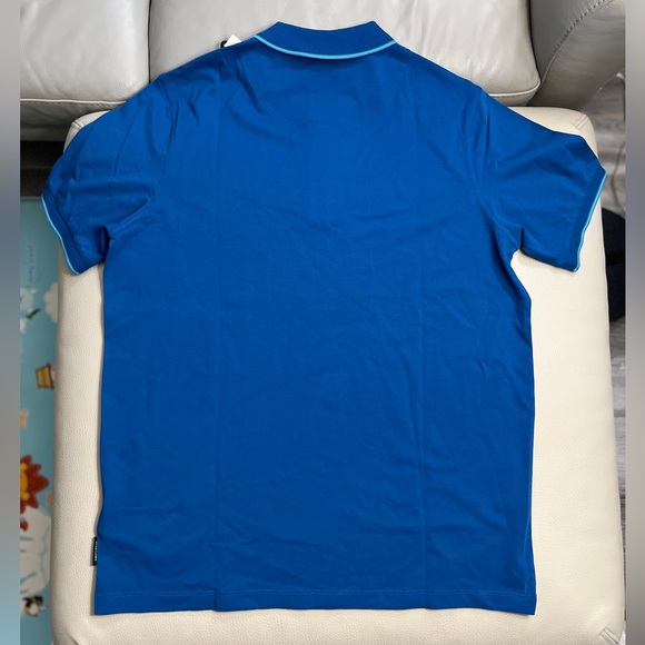 NWT - Scotch & Soda Men’s Classic Logo Polo Shirt with Tipping - Size XL - Picture 7 of 11